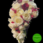 Bridal Bouquet with red highlights