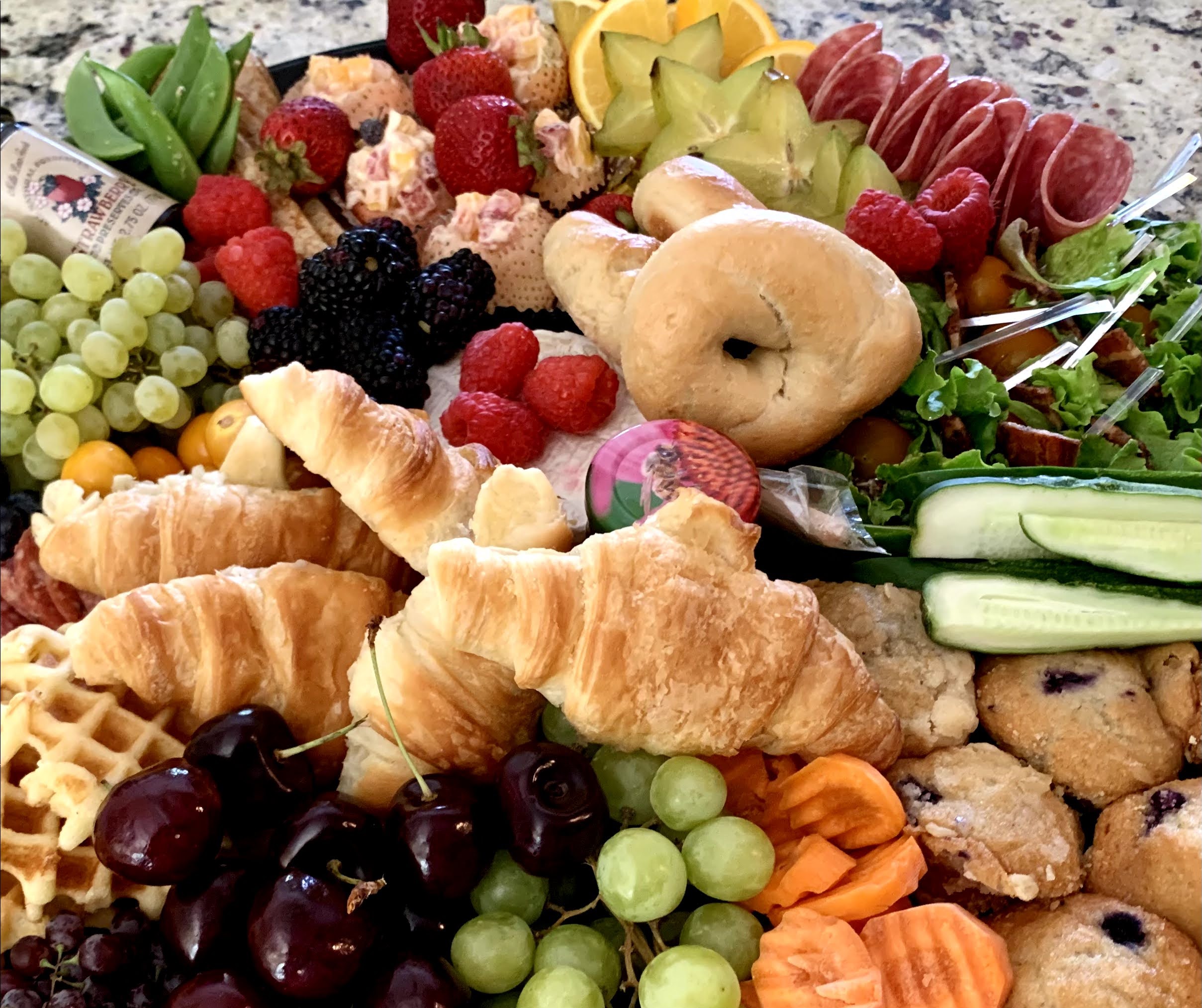 Arranged Food and Objects
