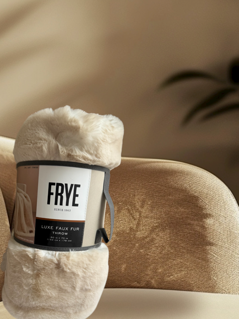 Frye luxe faux fur throw