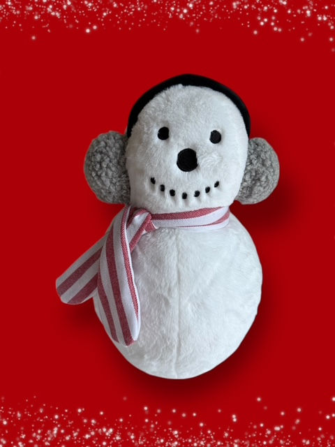 Snowman accent pillow