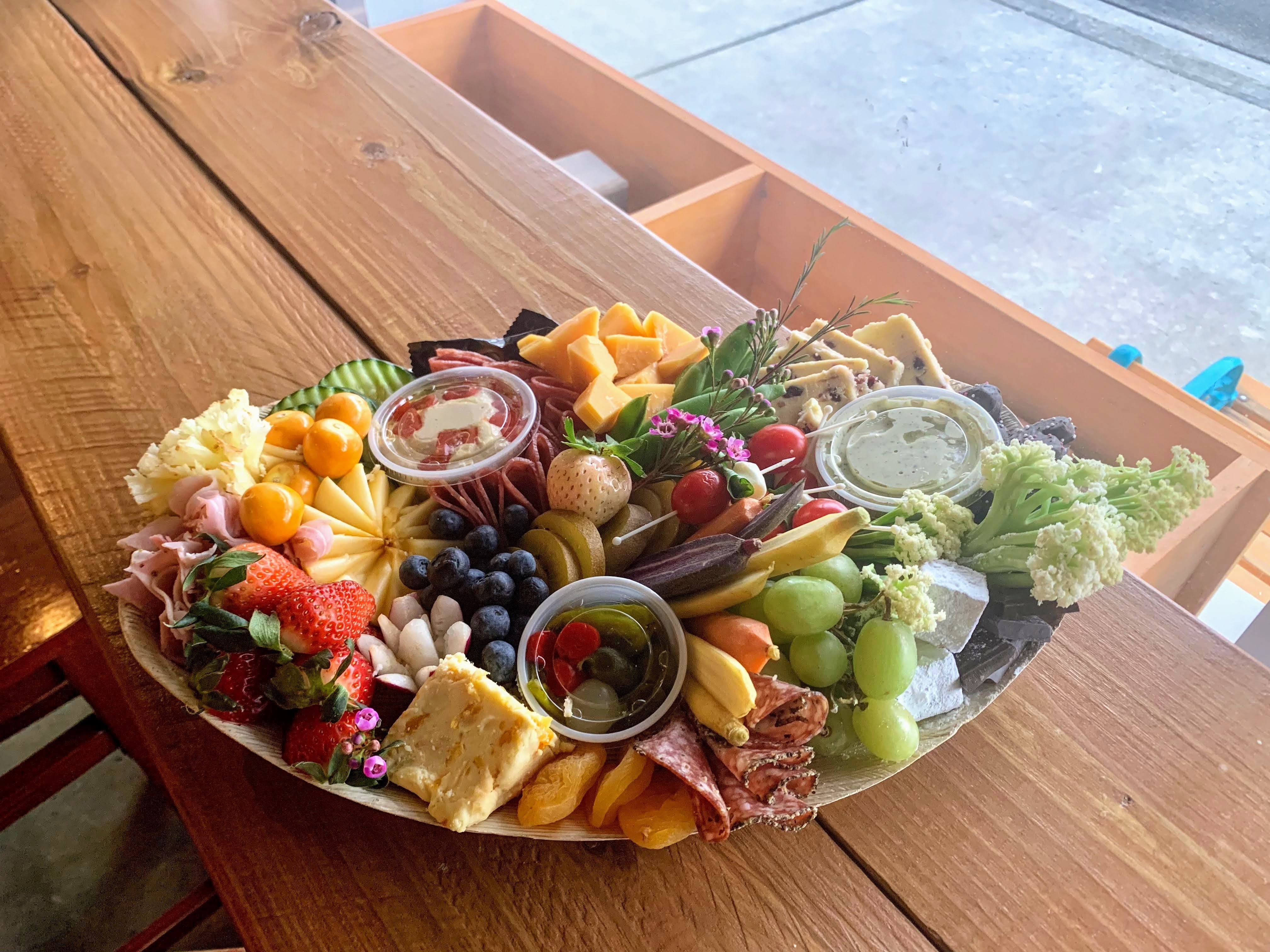 Arranged Food and Objects