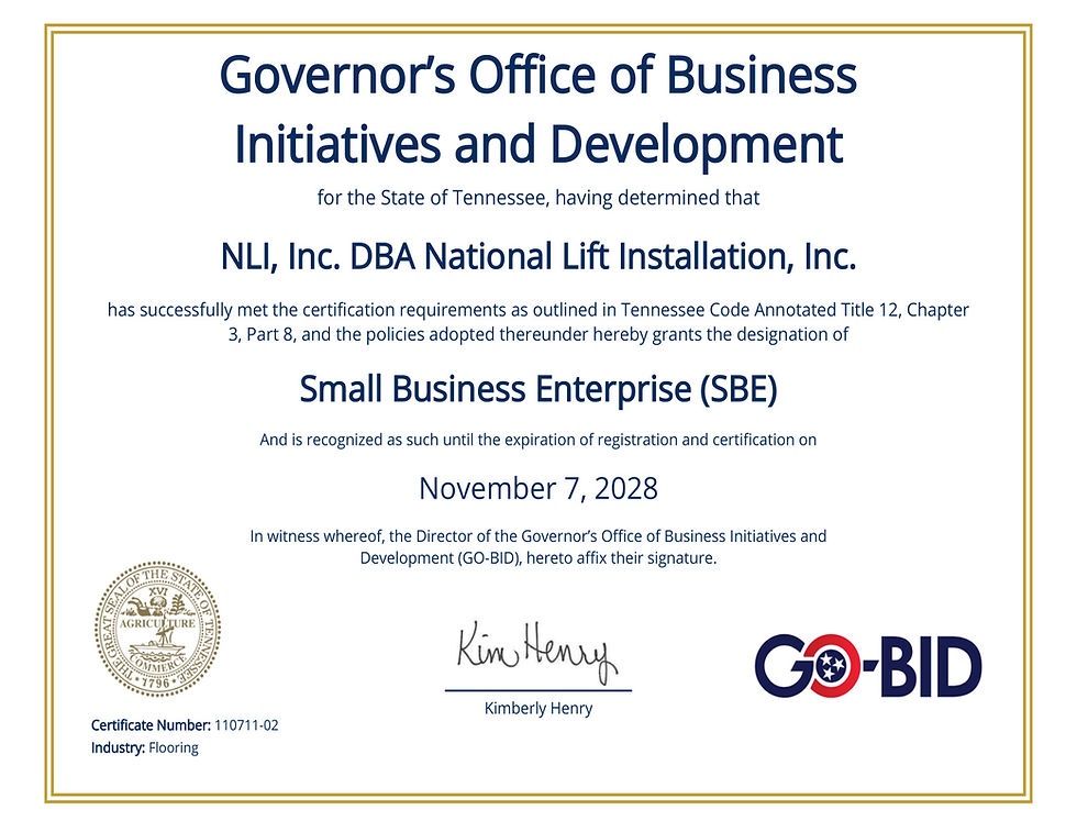 Proudly Certified: What Our Tennessee Small Business Enterprise (SBE) Certification Means for Libraries