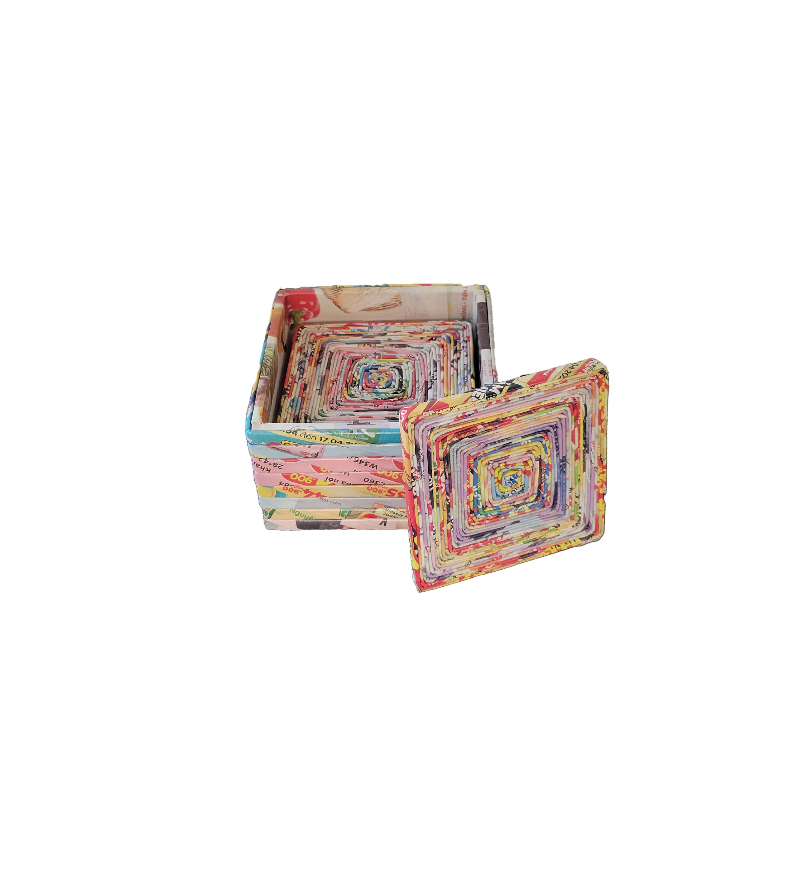Square Coasters with Holder