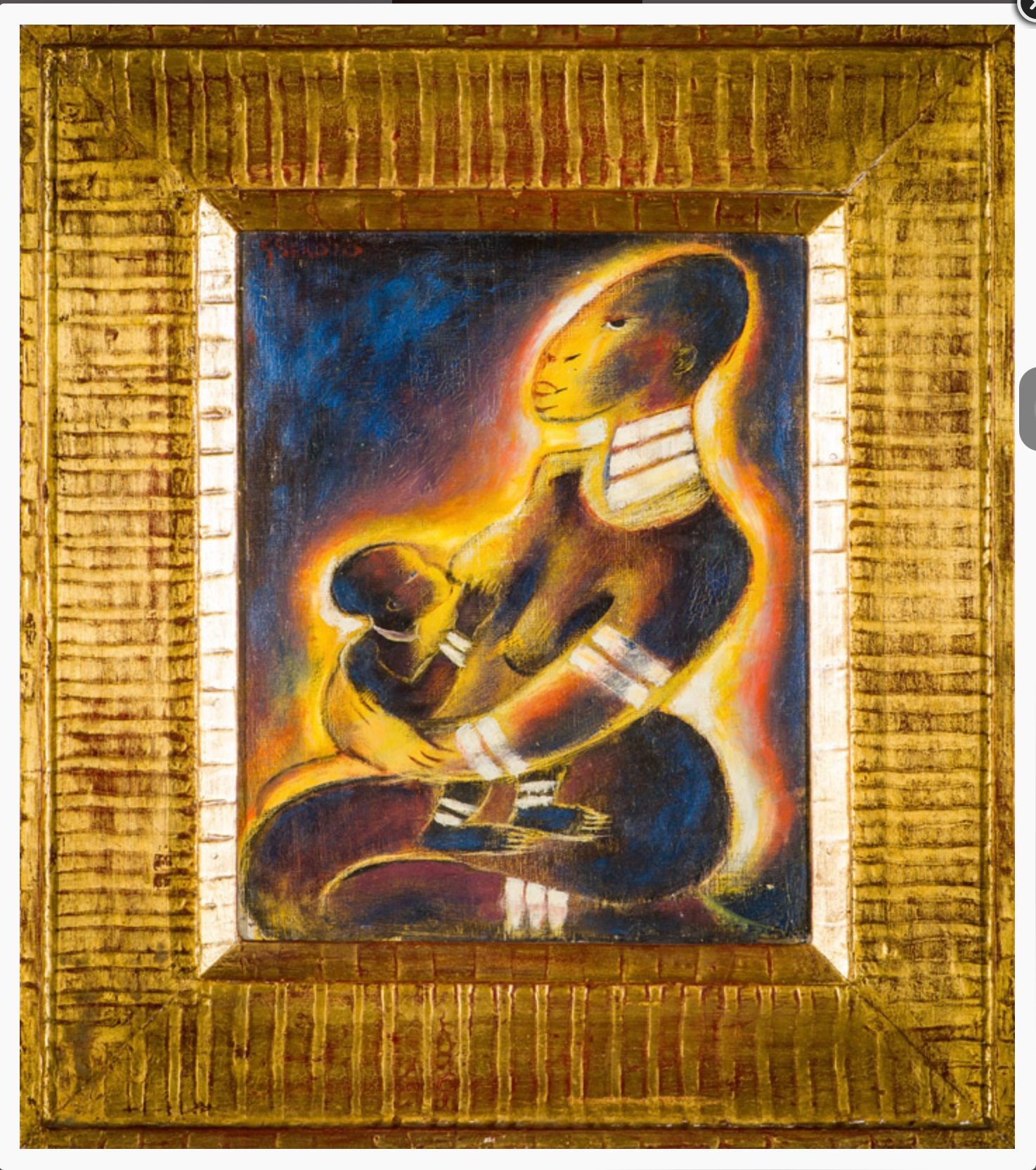 S1011 Mother with Child  by  Gerard Sekoto  