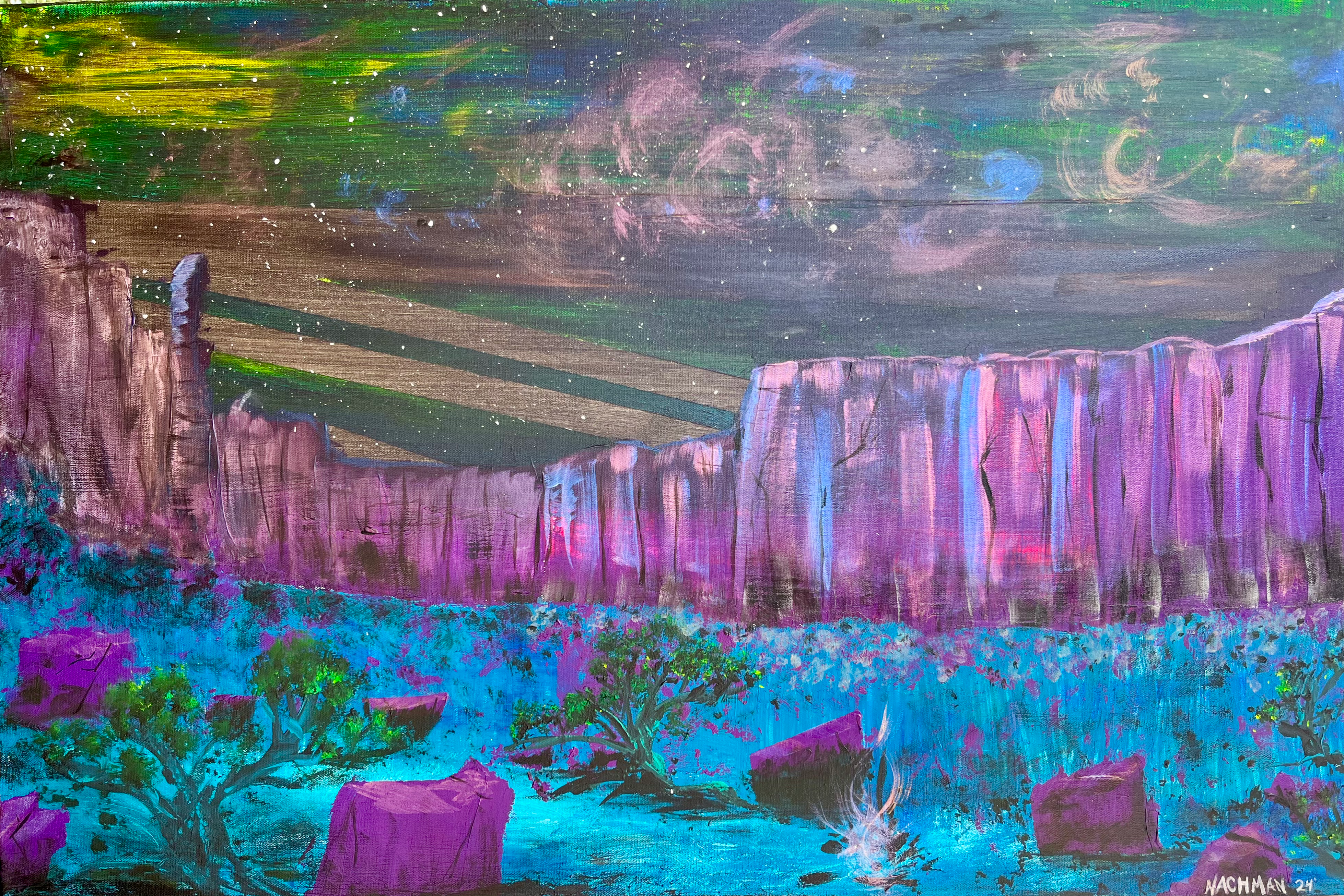 Red Desert at Night 20”x30” Print