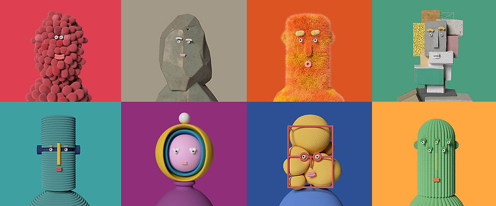 Illustrations of the different creative types by Adobe