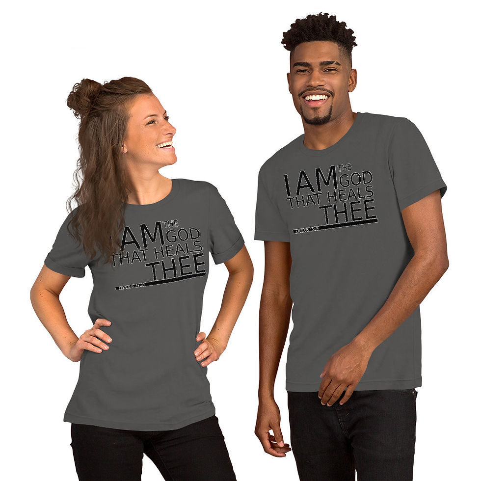 Thumbnail: Unisex T-Shirt God Heals Ex 15.26