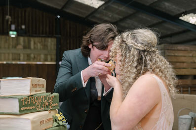 Cutting of the cake aftermath.