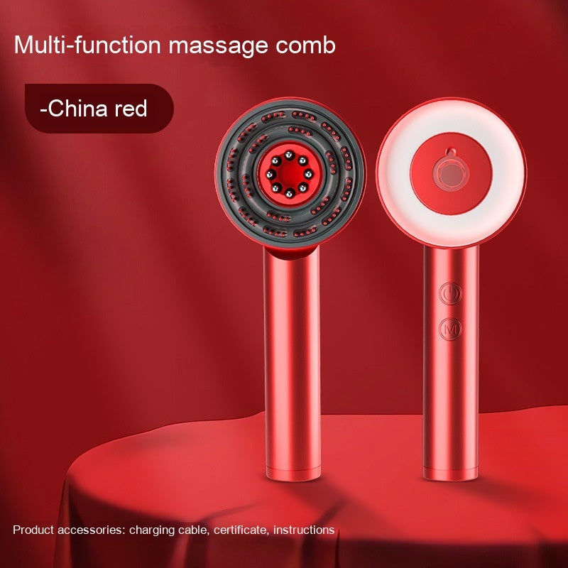 Thumbnail: Fluffy Comb Scalp Massager Infrared Hair Care And Beauty