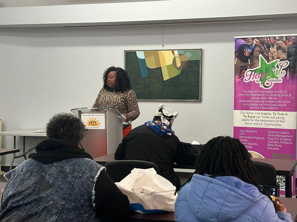 HeyyGirl Foundation Connects With the Community at Park Forest Public Library