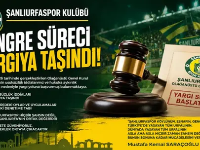 Şanlıurfaspor’da Kongre Tartışması Yargıya Taşındı: Saraçoğlu 'ndan Açıklama