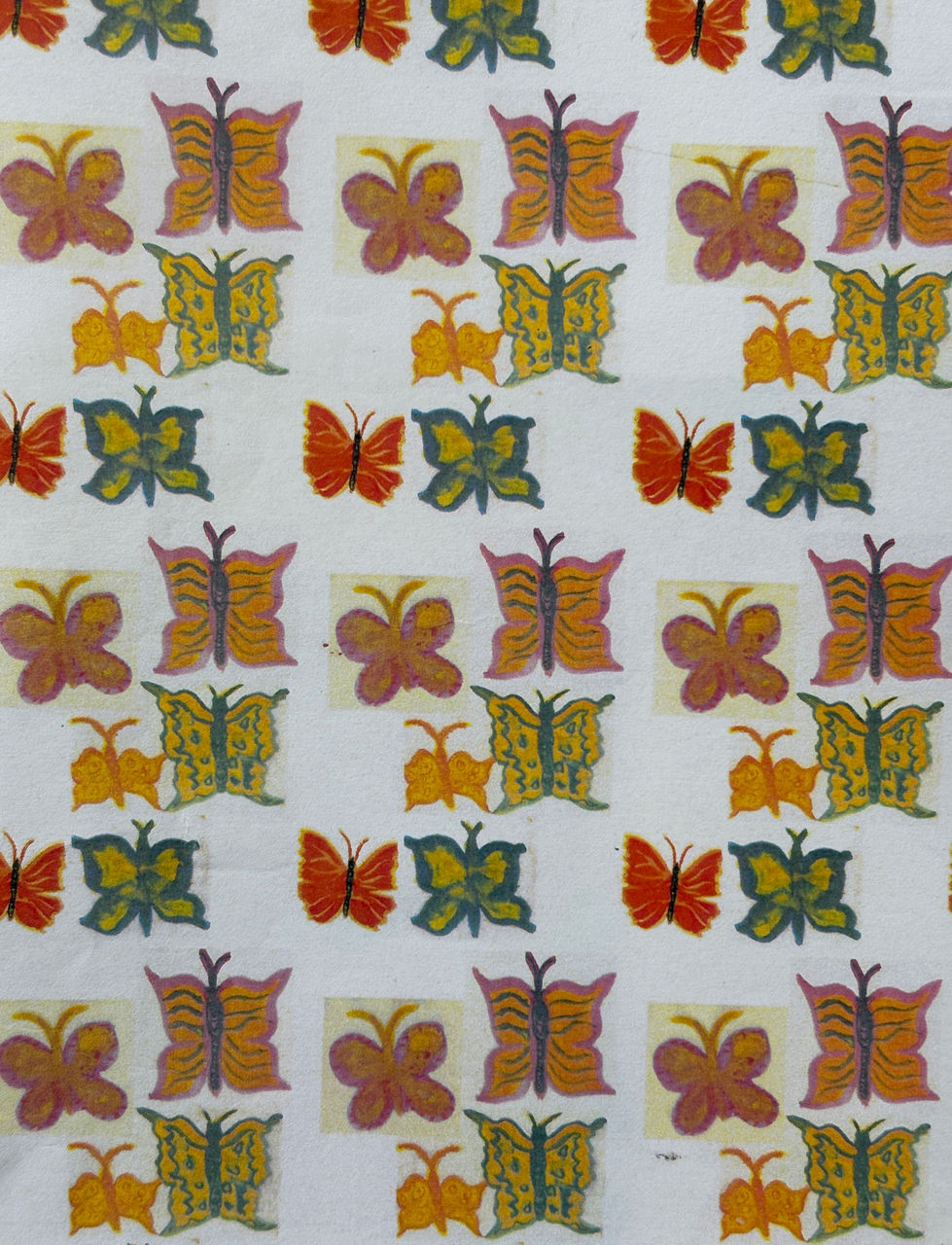 Heat transfer paint butterflies 