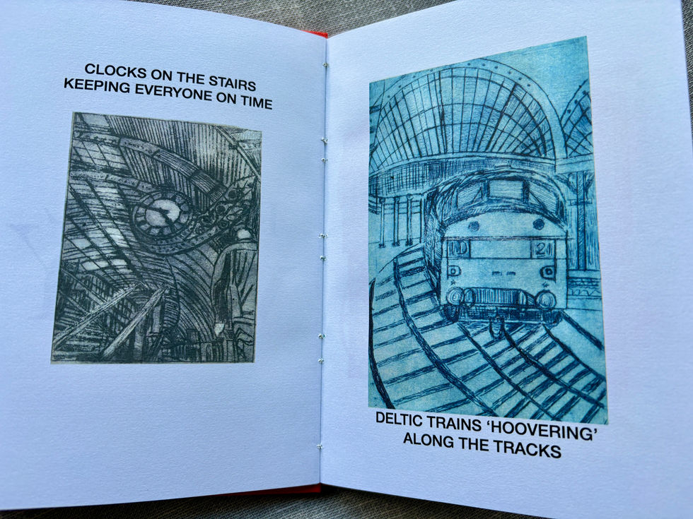 York Station Drypoint Etchings