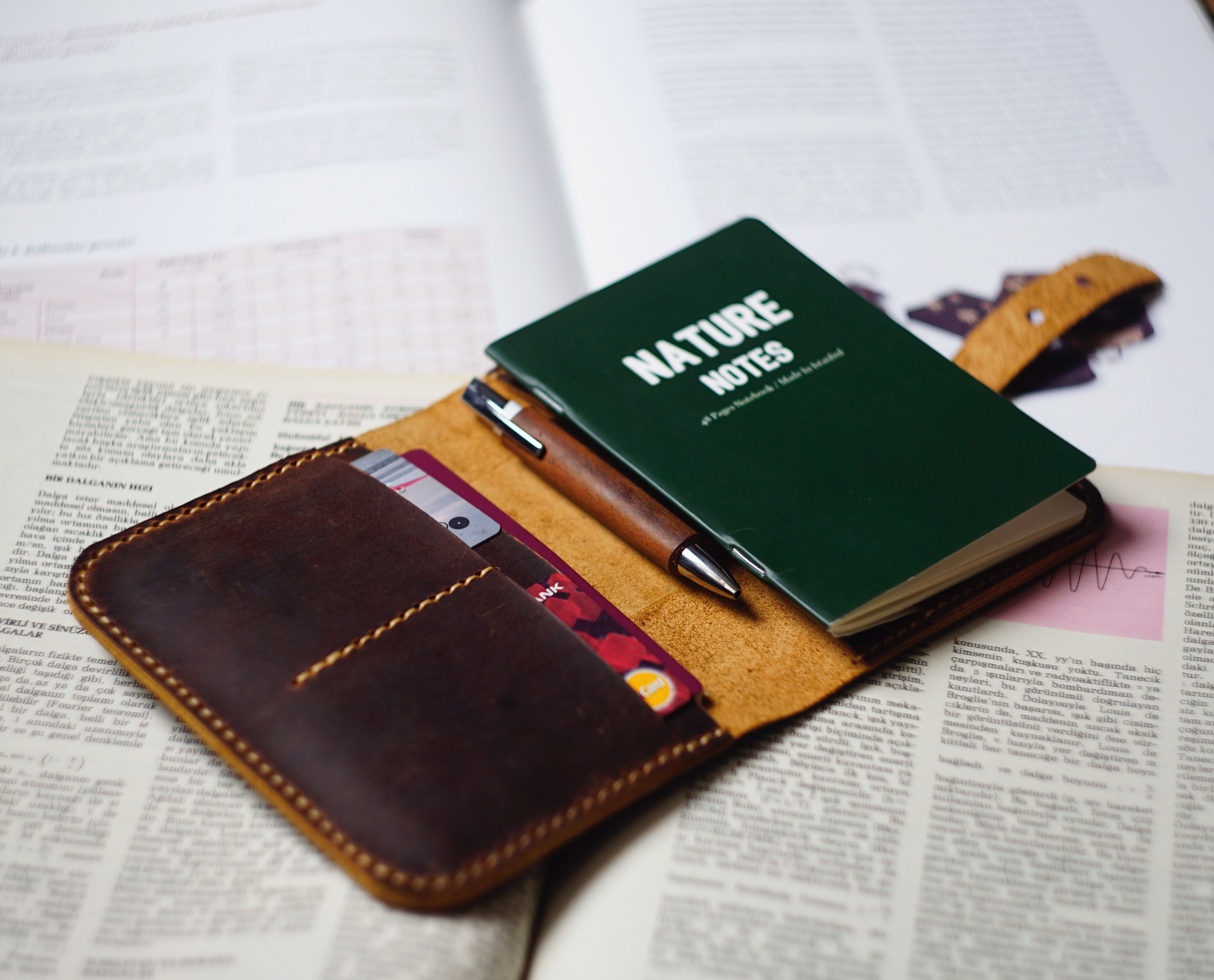 Atum not defteri kılıfı - pasaport kılıfı