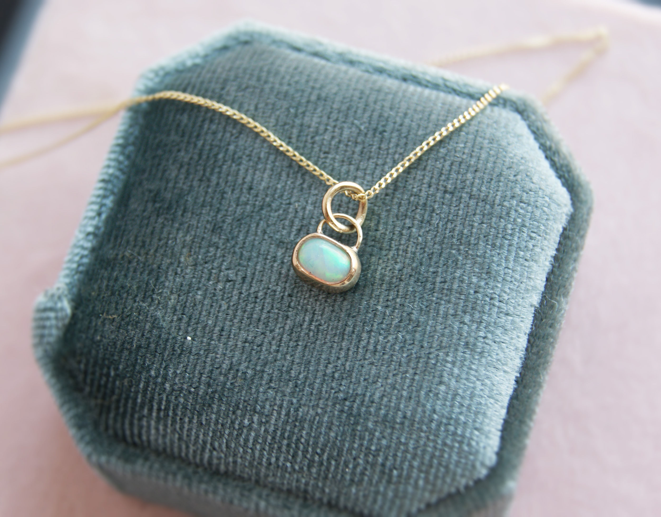 The Opal - 9ct Gold Micro-pendant