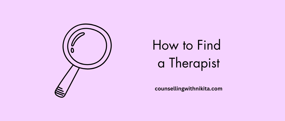 So you're looking for a therapist...