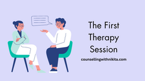 What happens in the first therapy session?