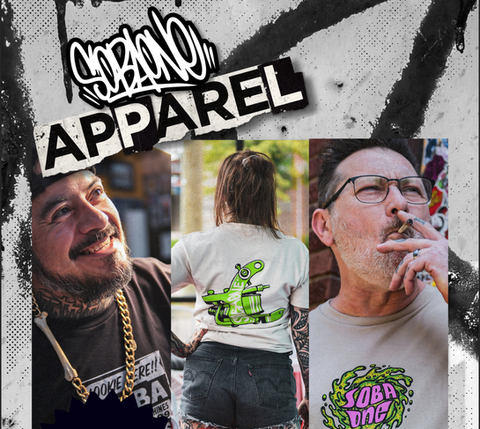 Sobaone Apparel Ad featuring all 3 shirts 