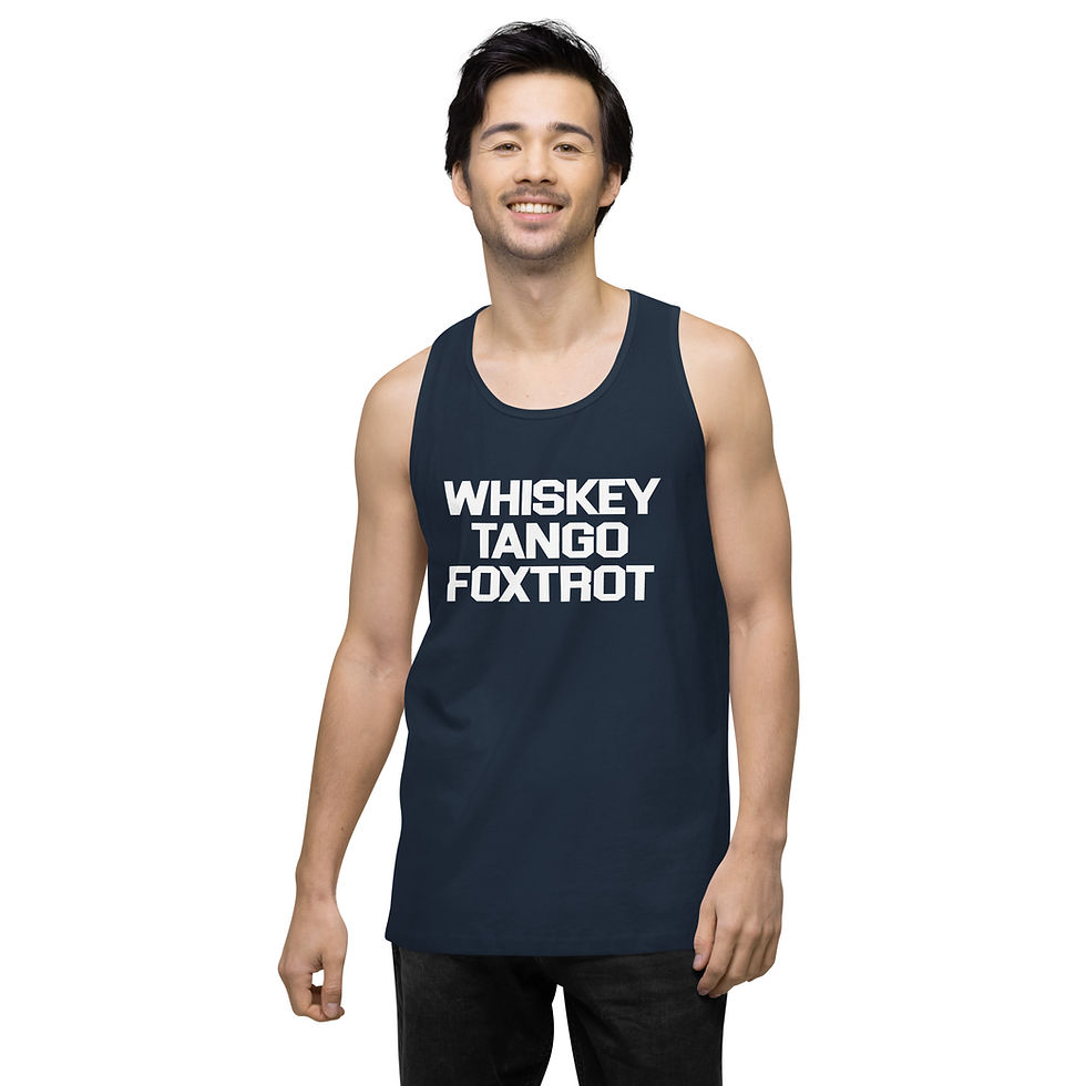 Thumbnail: Whiskey Tango Foxtrot Men’s premium tank top