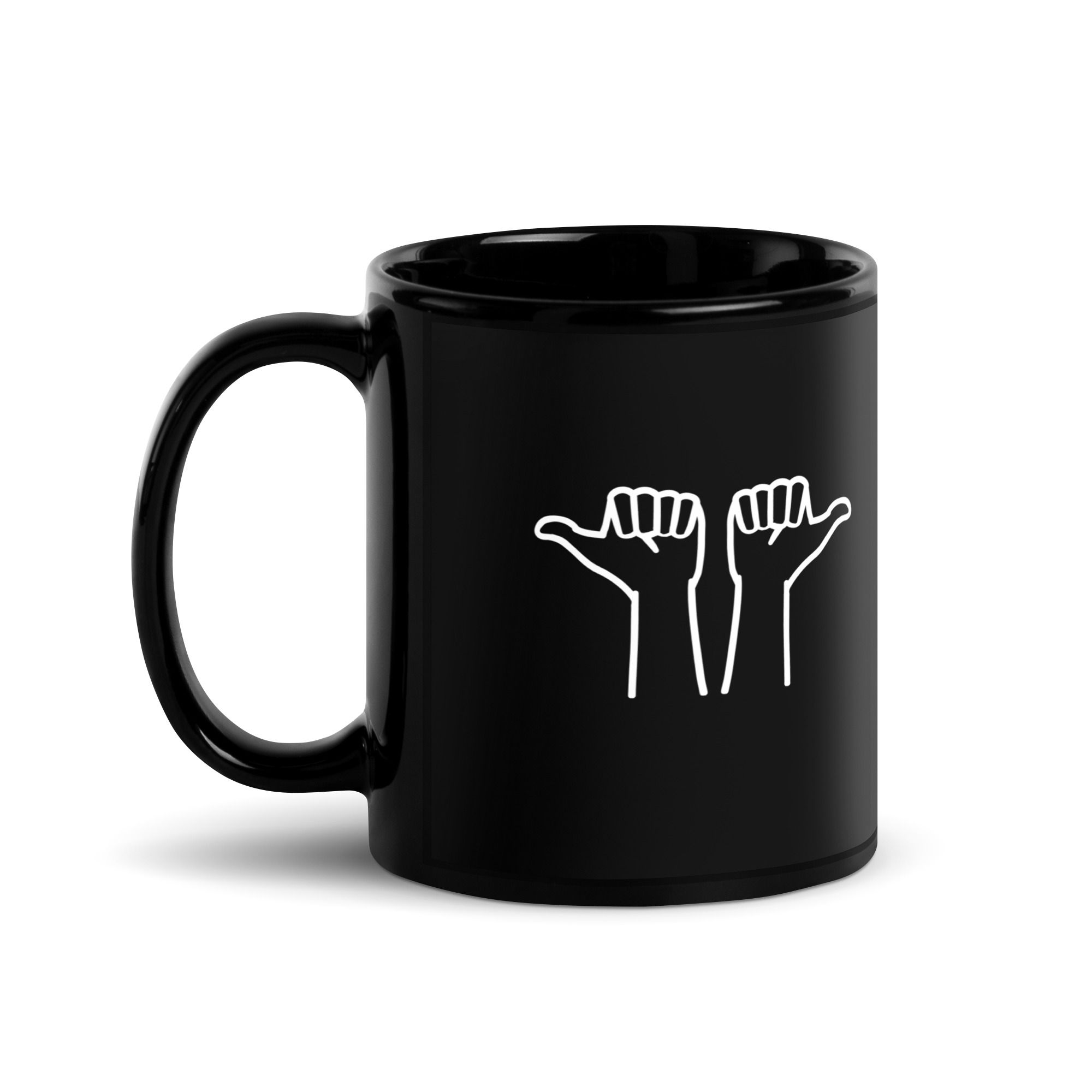 Remove Chocks Black Glossy Mug