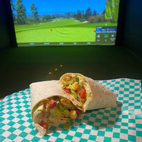 crispy chicken wrap, grilled chicken wrap, food