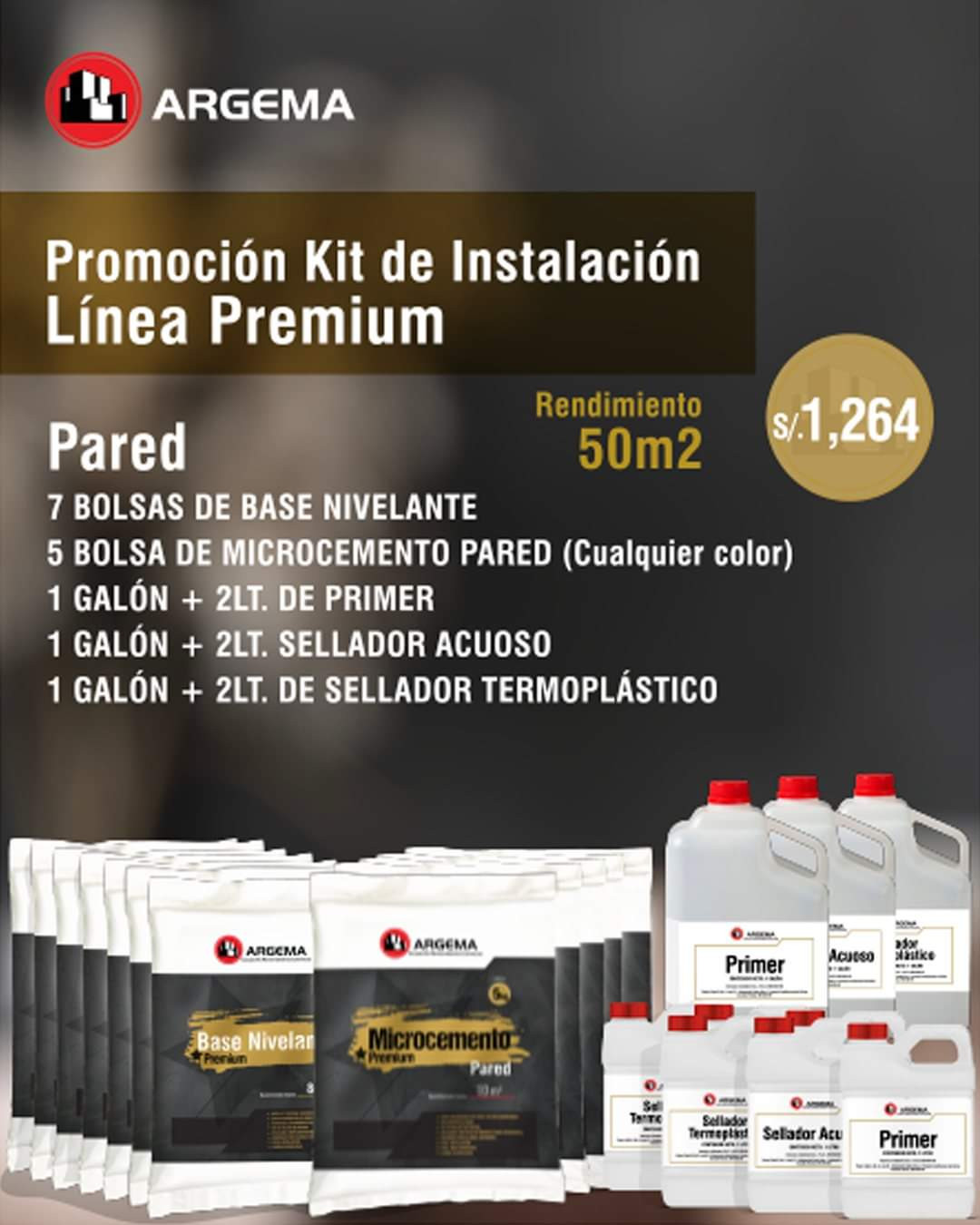 Promoción Kit Instalación Pared