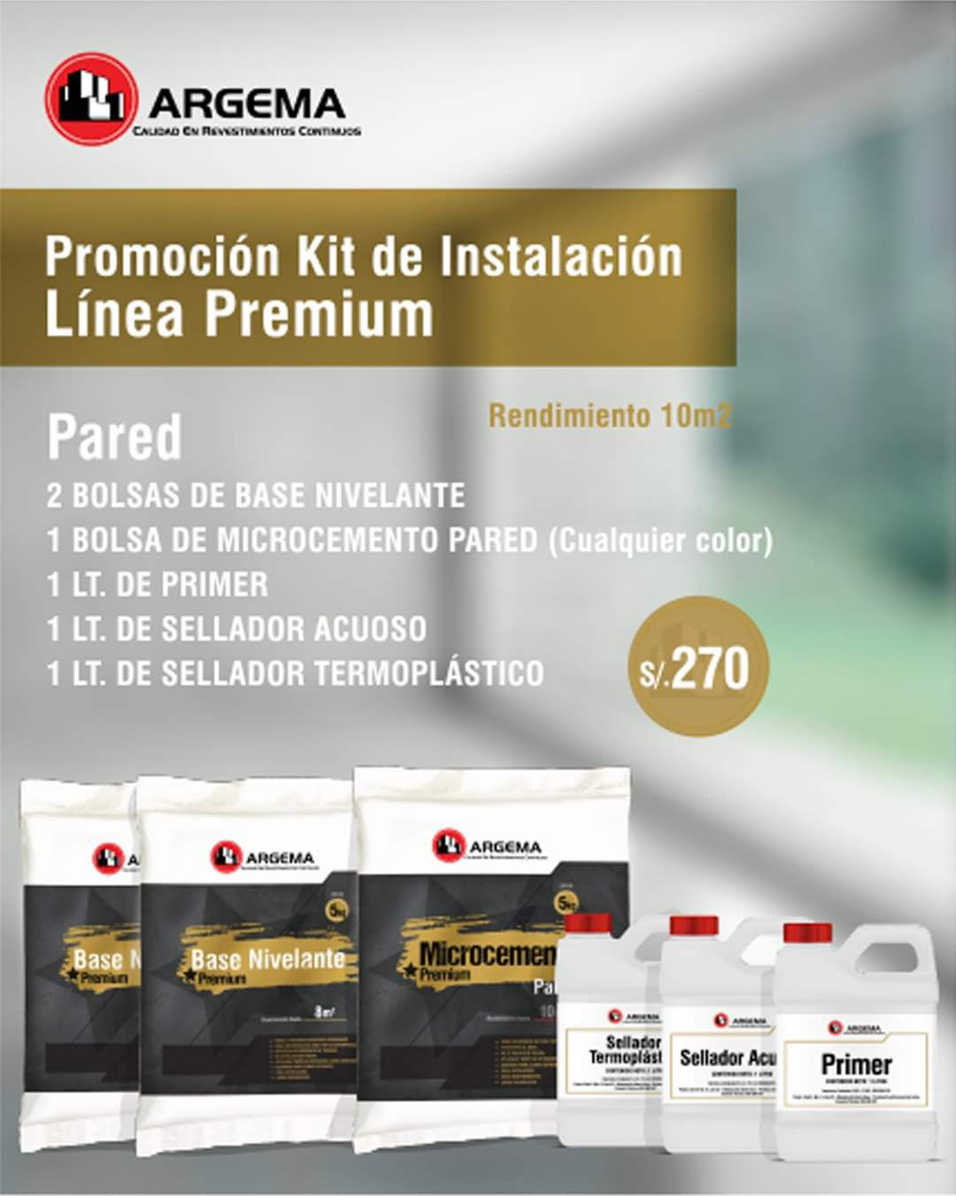 Promoción Kit de Instalación Pared