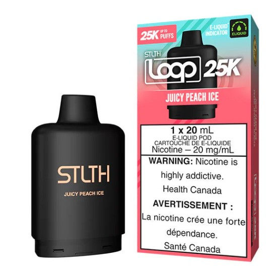 STLTH LOOP 25K POD PACK - JUICY PEACH ICE
