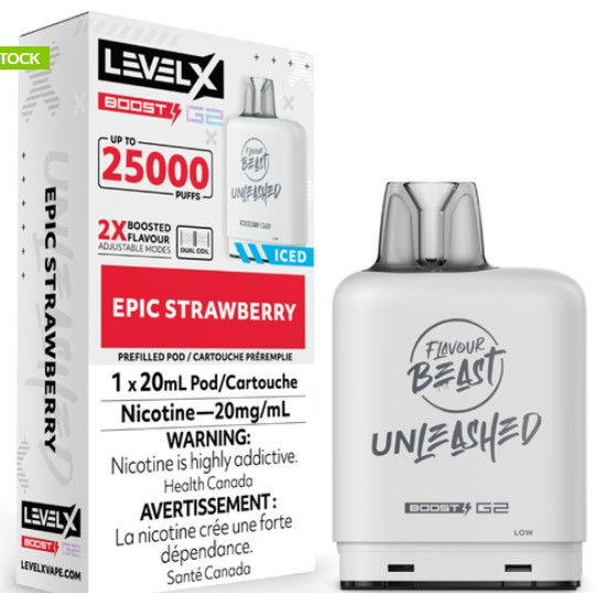 Level X Flavour Beast Unleashed Boost G2 - Epic Strawberry