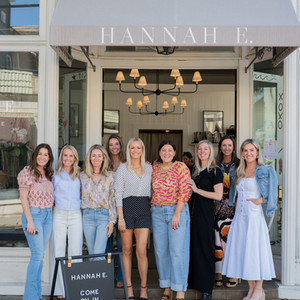 Photography of guests at luxury fashion boutique Hannah E. and bespoke jewelry designer Theodosia fundraiser event in Savannah, Georgia.