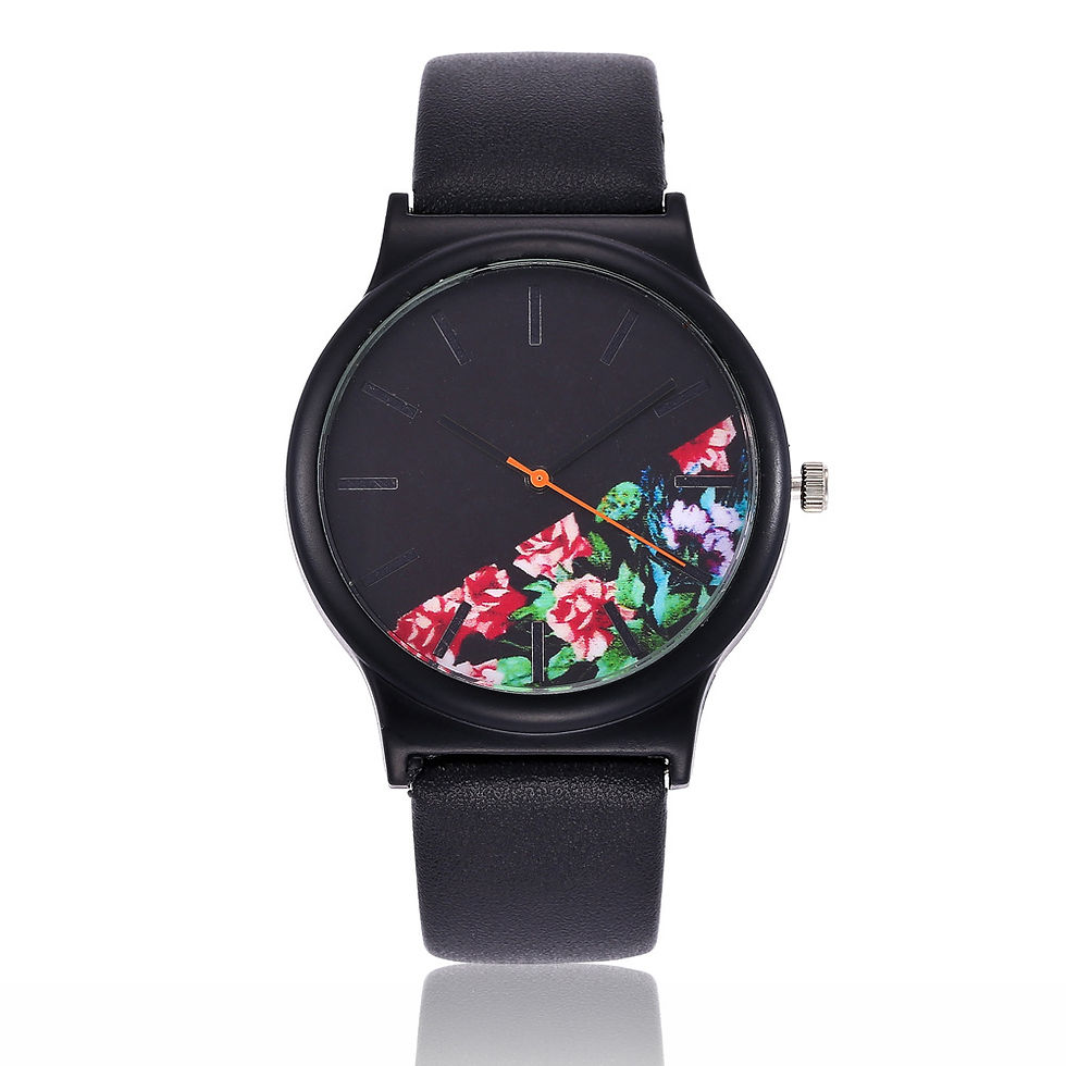 Thumbnail: Flower Print Wrist Watch