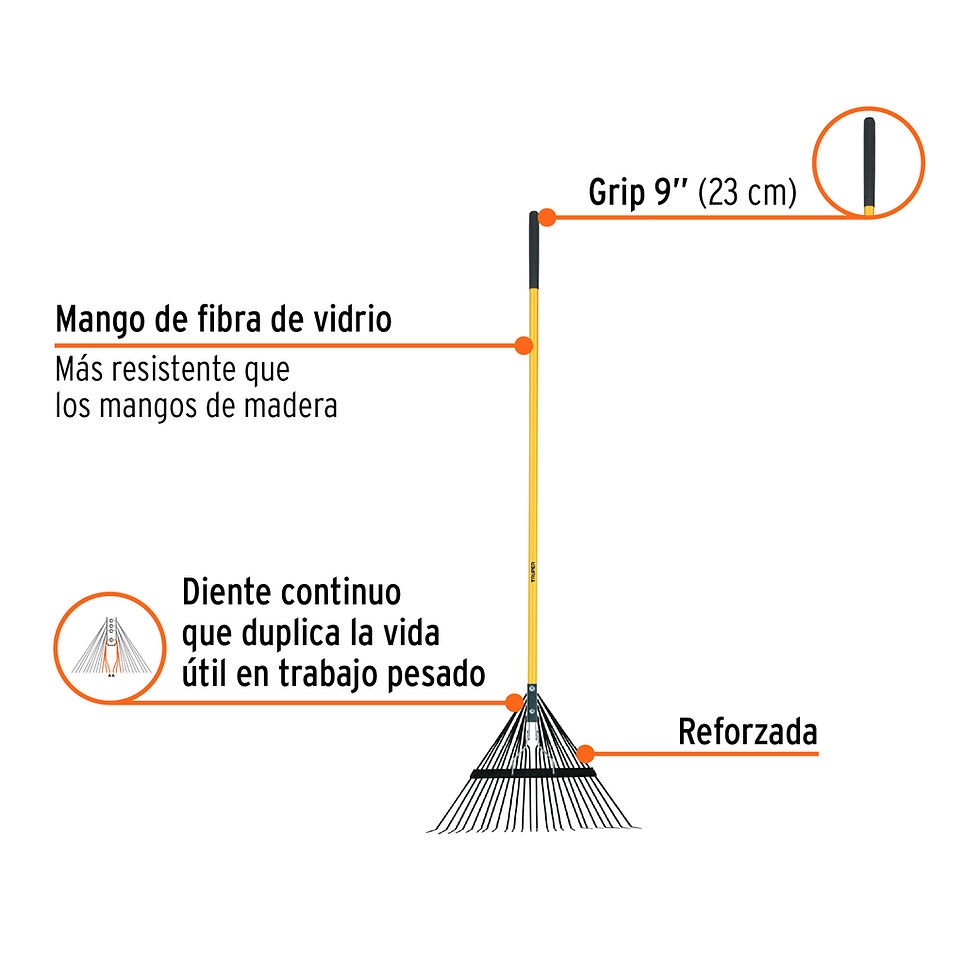 Miniatura: Escoba de jardinería TRUPER en polipropileno EMX-24