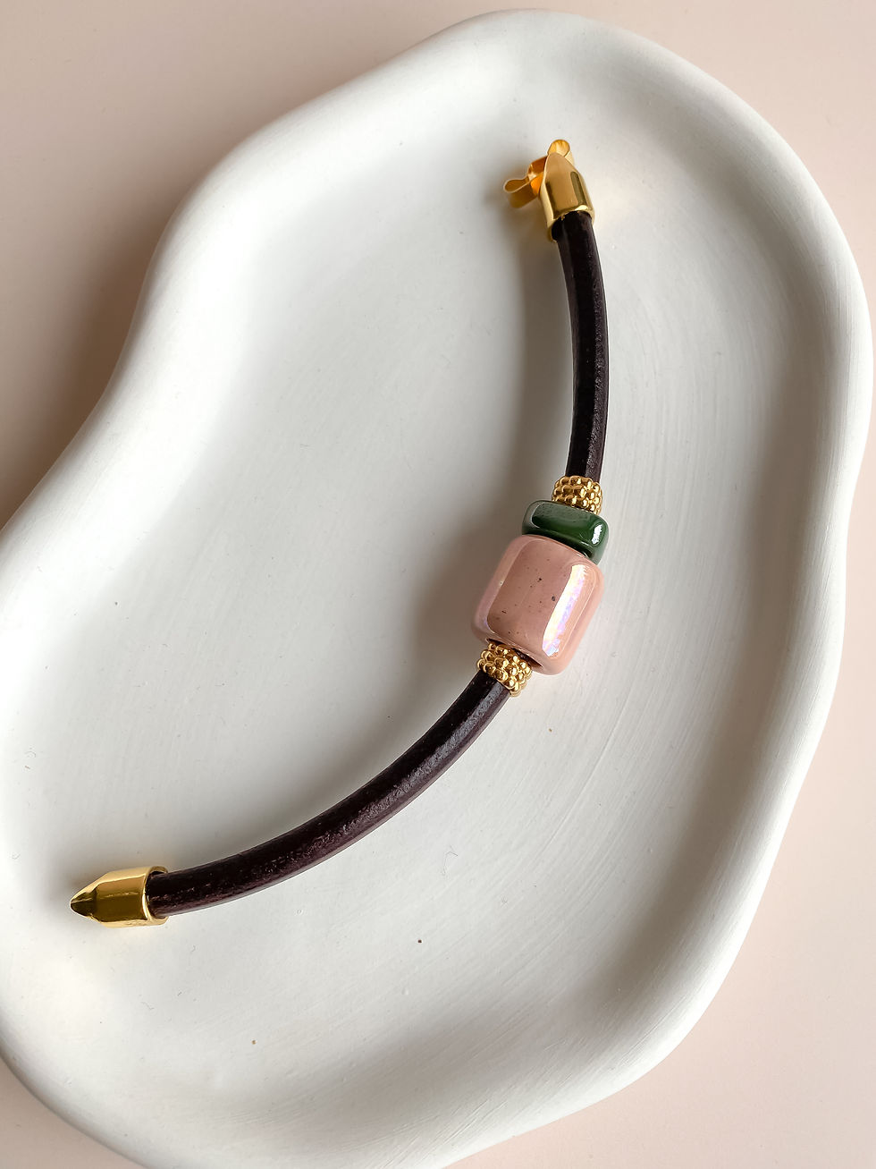 Thumbnail: KAELA Wild by Greek Collection | Nude & Forest Bracelet