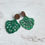 Thumbnail: Multicolor green Organic Leaf Resin | Earrings