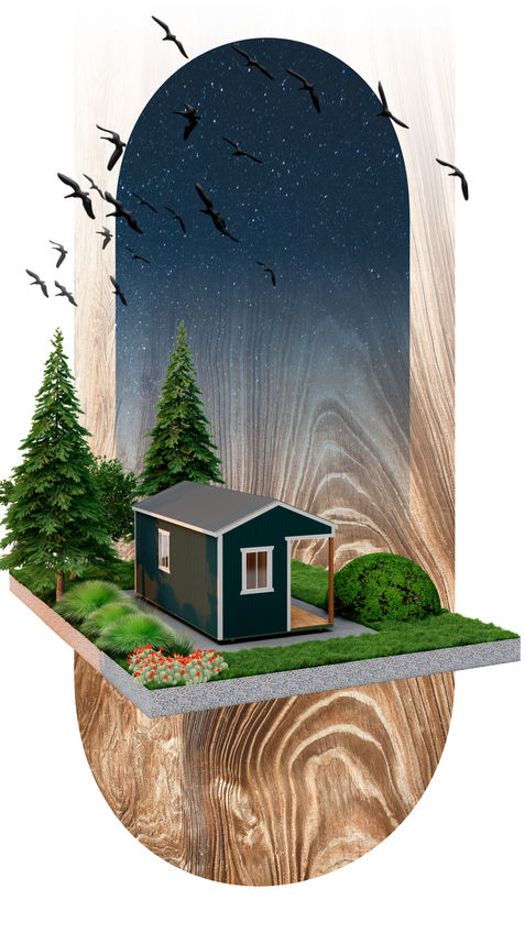 SIDE PORCH UTILITY SHED