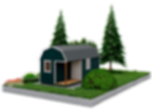 Lofted Shed Side Porch ANY SIZE! Prices start from $4,500