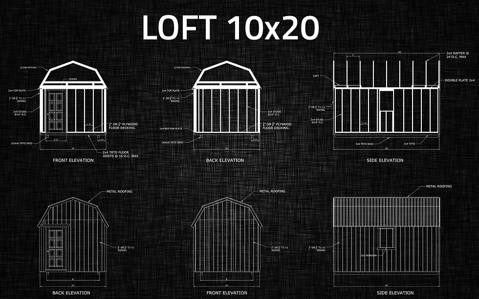 Thumbnail: Lofted Shed ANY SIZE! prices start from $2,800