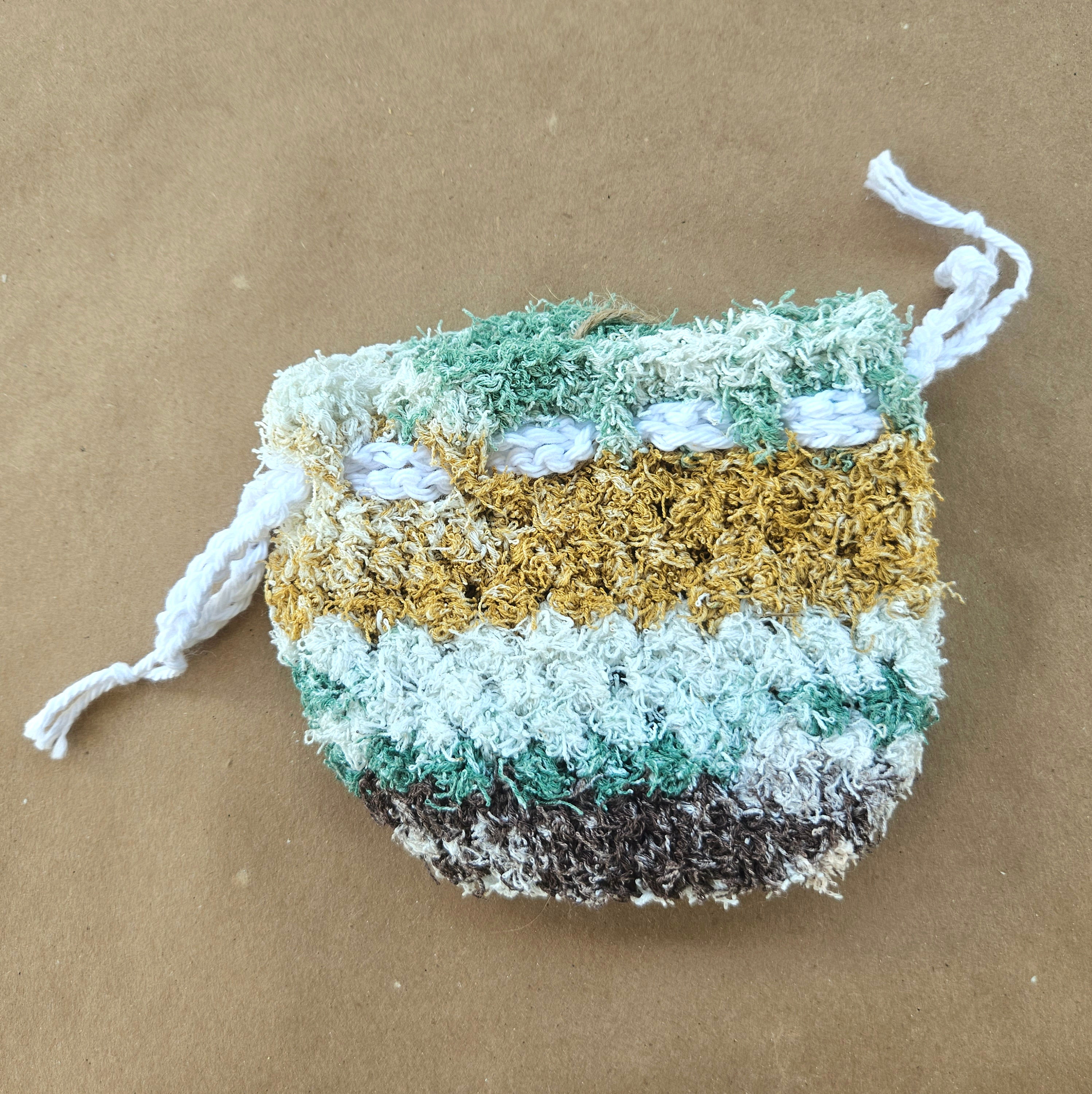 Handmade Exfoliating Soap Pouch