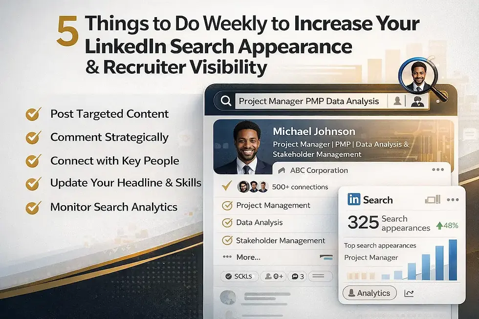 5 Weekly Actions to Boost Your LinkedIn Visibility and Attract Recruiters