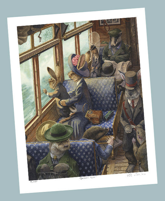'His First Train Ride' Signed Limited Edition Print
