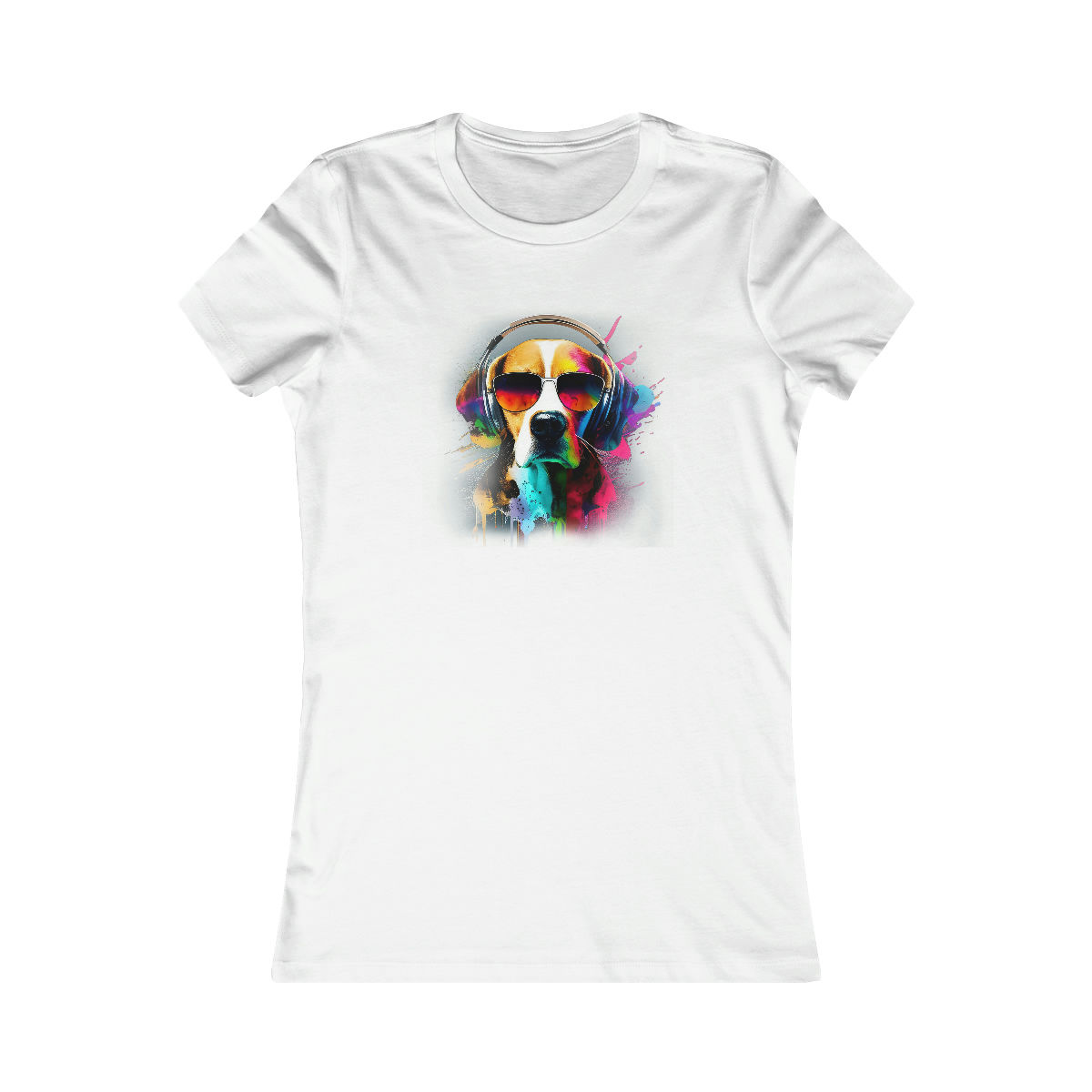 Women's Beagle cool colors Tee