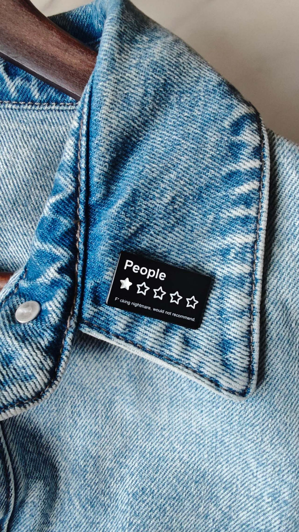 “People: 1-Star Review” Sarcastic Enamel Pin