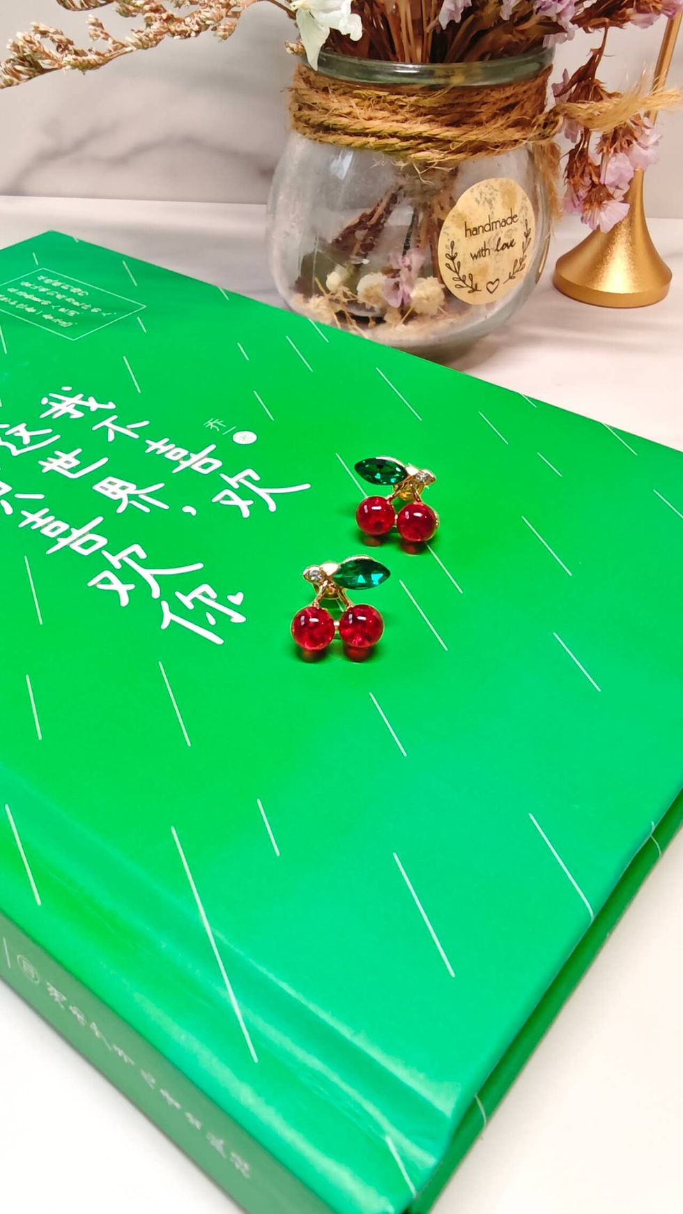 Cherry Charm Gemstone Earrings