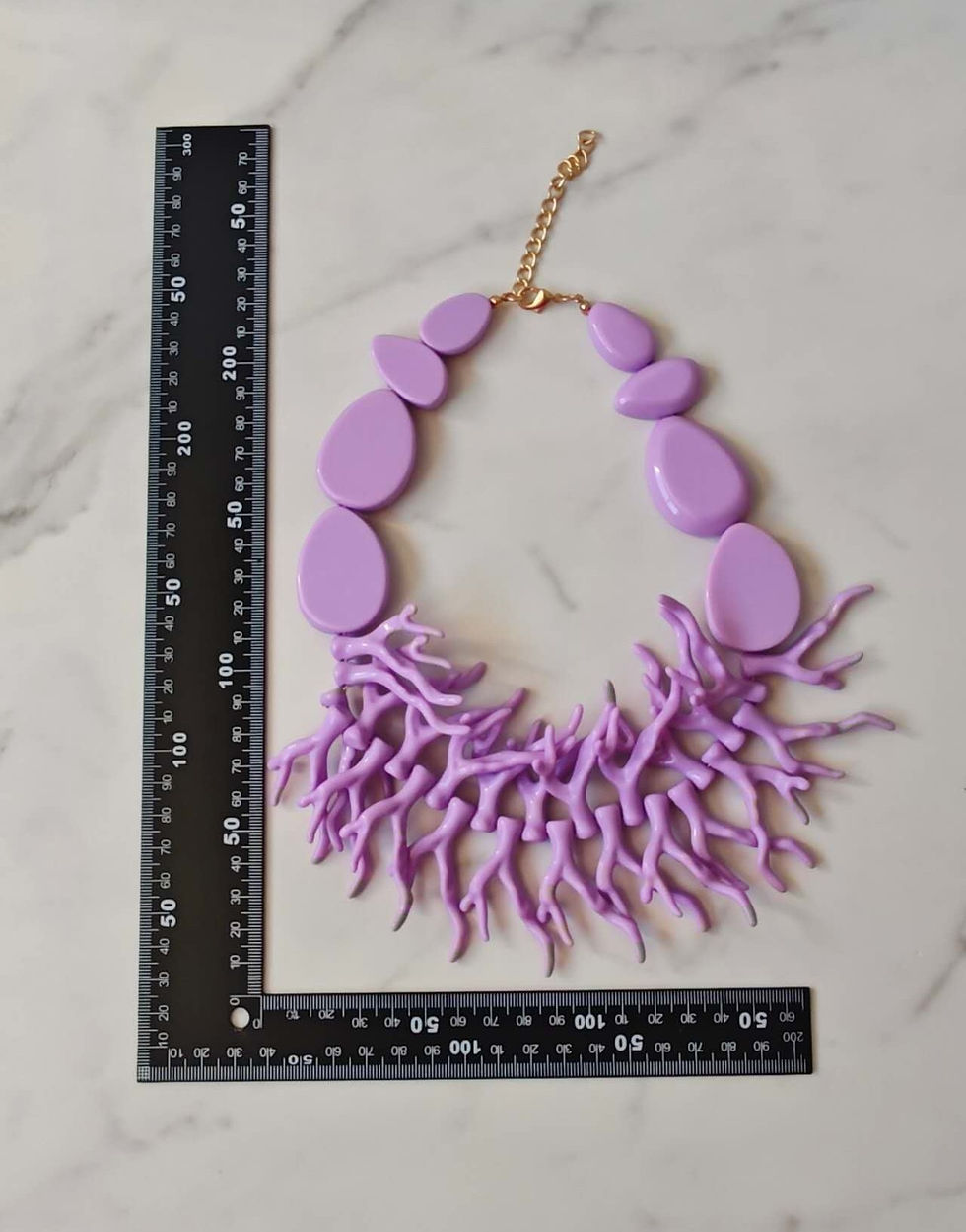 Thumbnail: Coral Bloom Boho Necklace