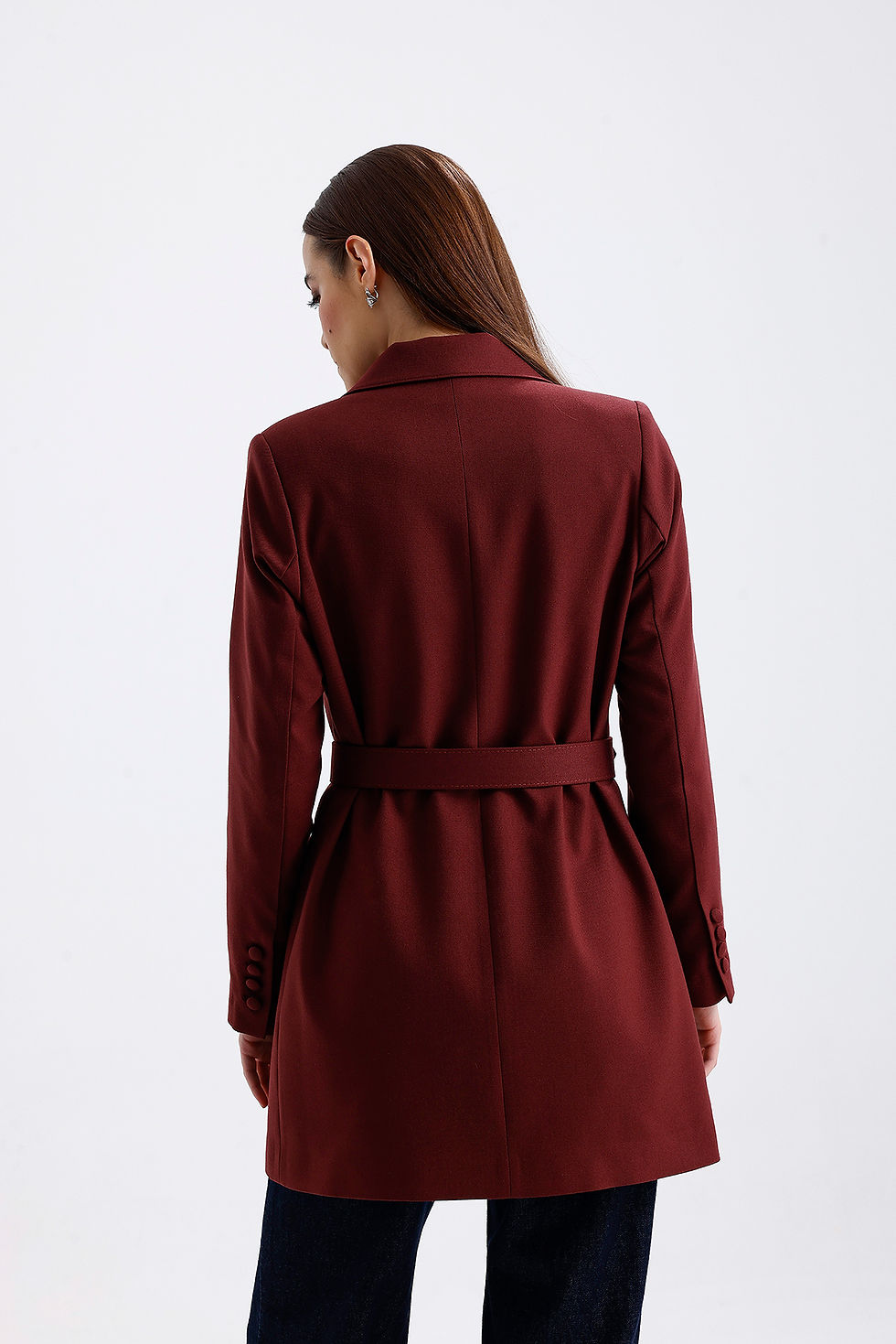 Küçük resim: CLASSY BLAZER JACKET-CHERRY RED