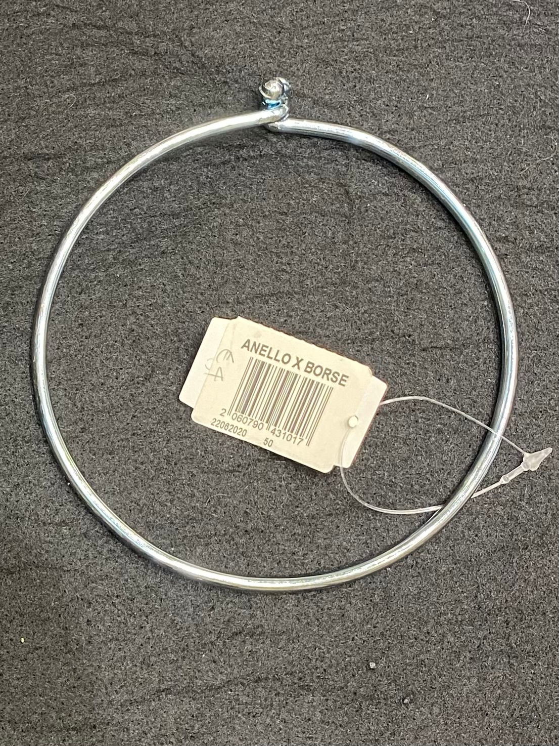 MANICI PER BORSA CHIUSURA AD ANELLO CON CLIP PER BORSA DIAMETRO cm 13,5