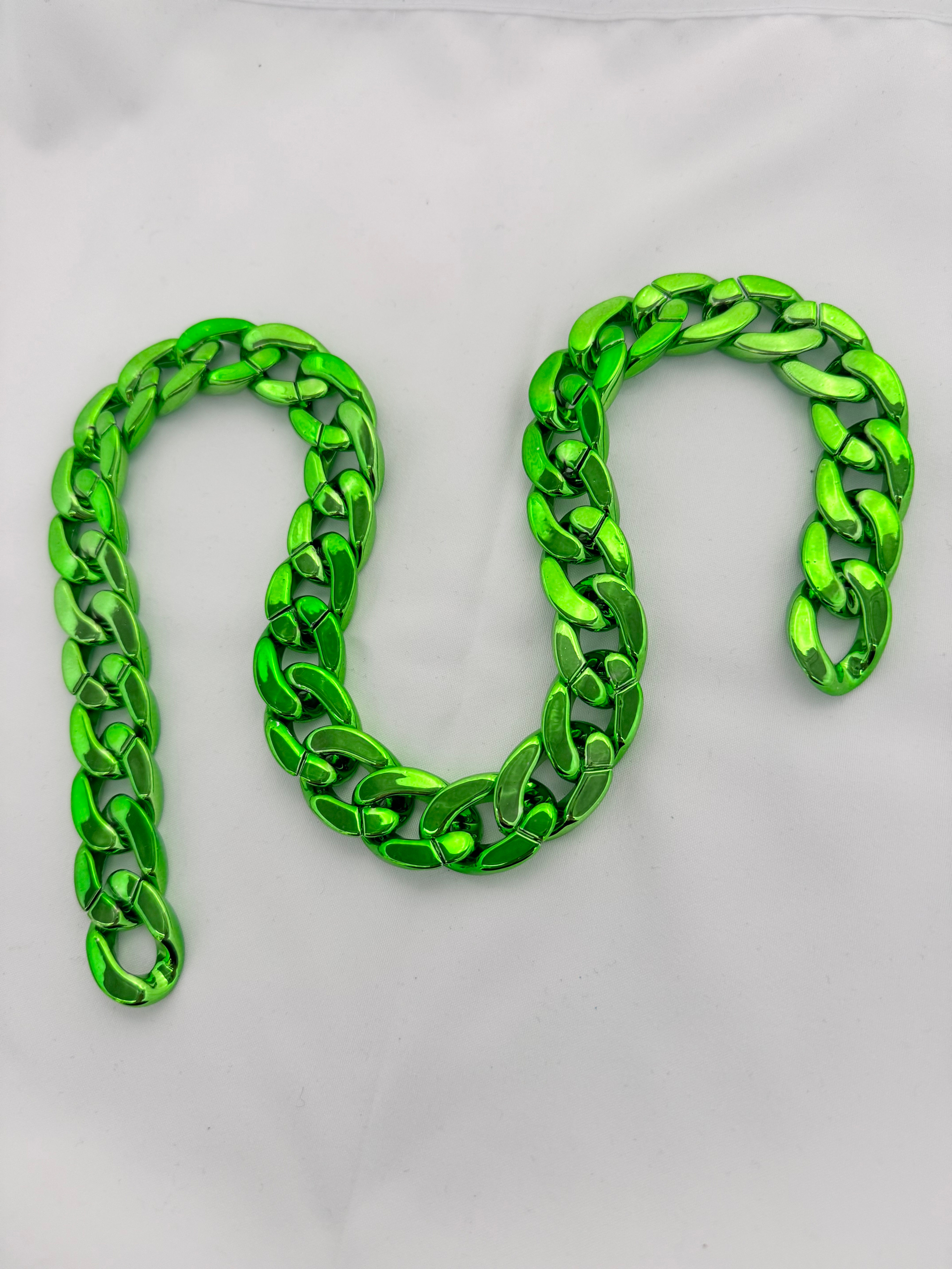 60 CM CATENA POLIESTERE EFFETTO METALLO MANICO BORSA BIGIOTTERIA CINTURA