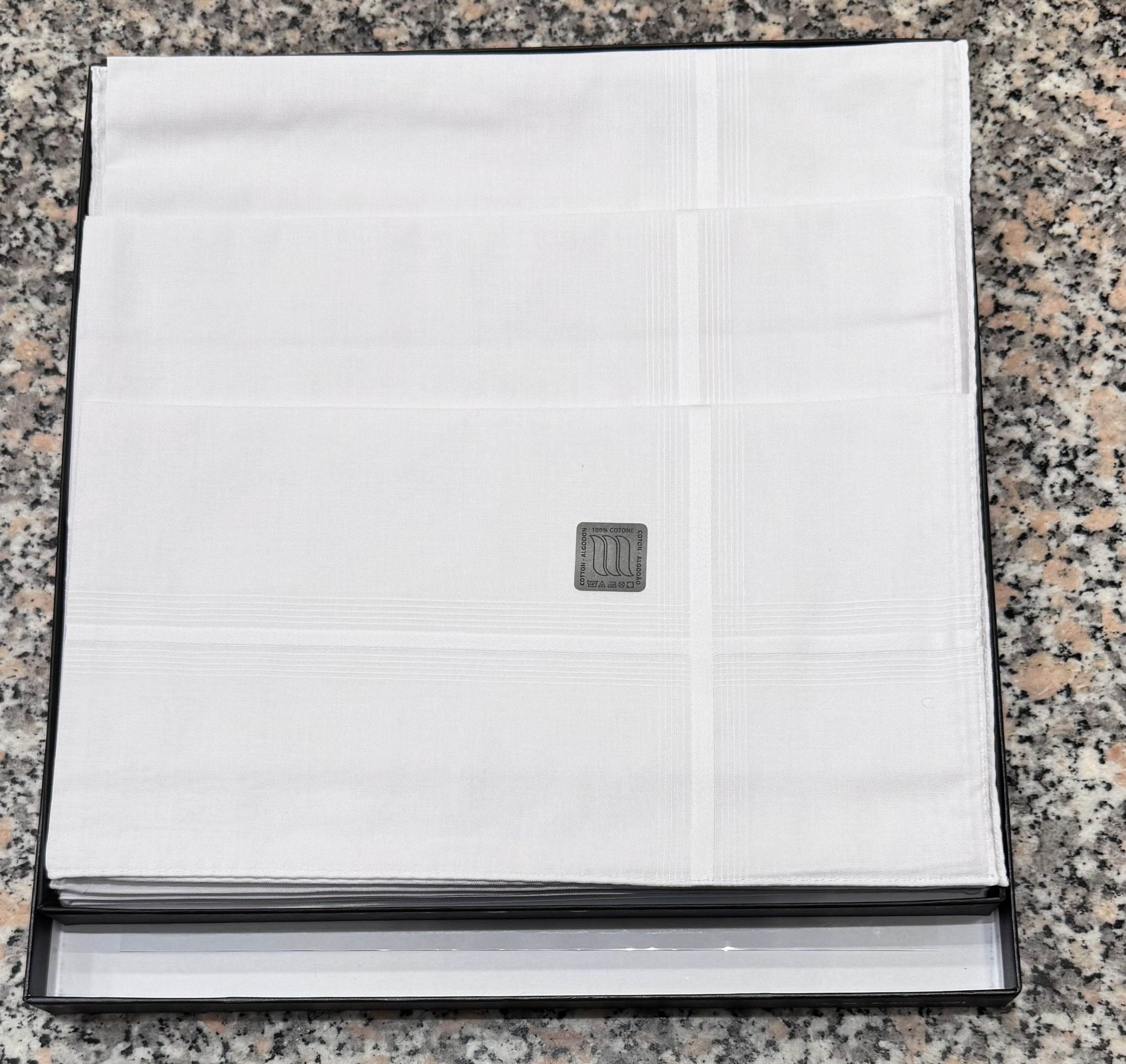 FAZZOLETTO DA NASO UOMO UNITO BIANCO 48 x 48 ELBA PESANTE 05