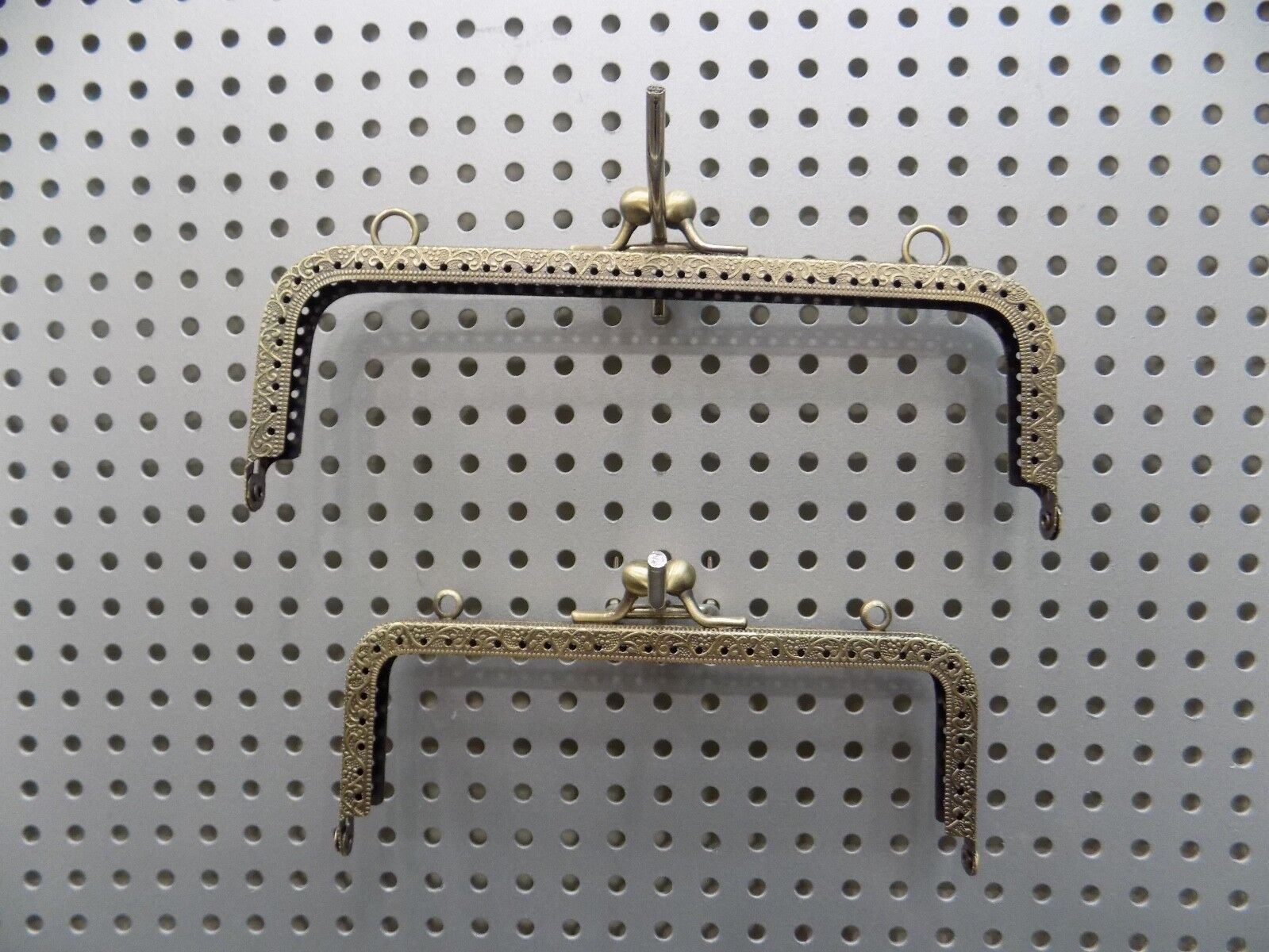 CHIUSURA MANICO PER BORSA BORSE FERRI UNCINETTO TESSUTO