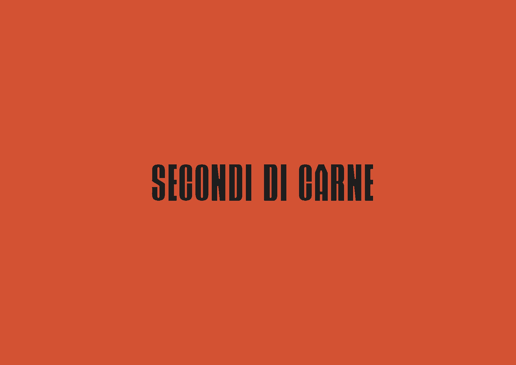 SECONDI DI CARNE